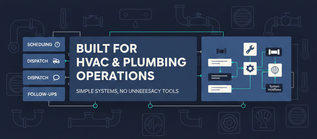 HVAC technician reviewing job details